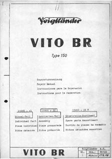 Voigtlander Vito BR manual. Camera Instructions.